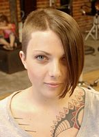 fryzury krótkie asymetryczne - uczesanie damskie zdjęcie numer 38A